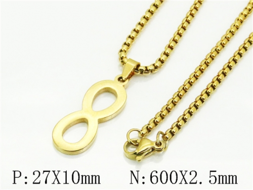 HY Wholesale Stainless Steel 316L Jewelry Popular Necklaces-HY61N1117LE