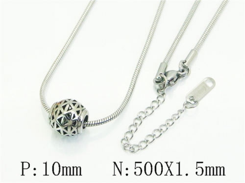 HY Wholesale Stainless Steel 316L Jewelry Popular Necklaces-HY12N0807SLL