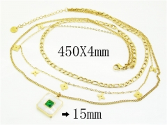 HY Wholesale Stainless Steel 316L Jewelry Popular Necklaces-HY32N0792HLD