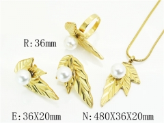 HY Wholesale Jewelry Set 316L Stainless Steel jewelry Set Fashion Jewelry-HY50S0547IHW