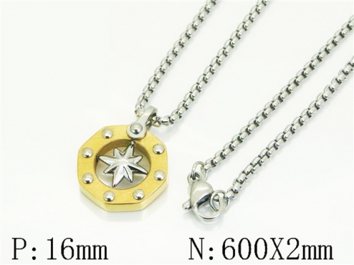HY Wholesale Stainless Steel 316L Jewelry Popular Necklaces-HY41N0382HLW