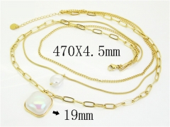 HY Wholesale Stainless Steel 316L Jewelry Popular Necklaces-HY32N0790HJQ