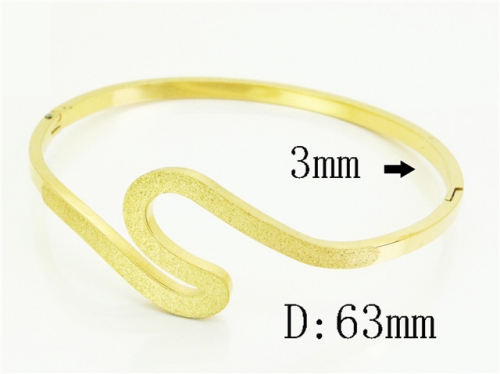 HY Wholesale Bangles Jewelry Stainless Steel 316L Popular Bangle-HY19B1242HJC