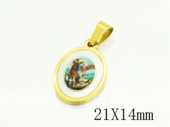 HY Wholesale Pendant 316L Stainless Steel Jewelry Popular Pendant-HY12P1892BKL