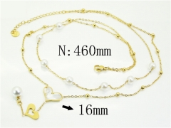 HY Wholesale Stainless Steel 316L Jewelry Popular Necklaces-HY32N0795HHE