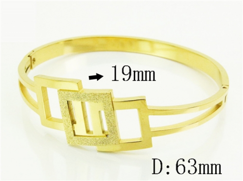 HY Wholesale Bangles Jewelry Stainless Steel 316L Popular Bangle-HY19B1221HJR