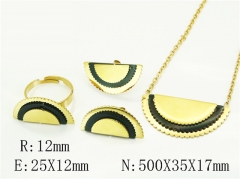 HY Wholesale Jewelry Set 316L Stainless Steel jewelry Set Fashion Jewelry-HY50S0595HOB