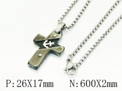 HY Wholesale Stainless Steel 316L Jewelry Popular Necklaces-HY41N0384HMD