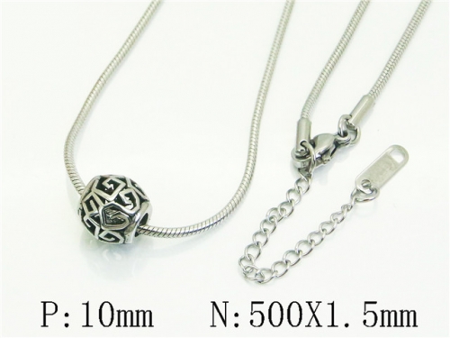 HY Wholesale Stainless Steel 316L Jewelry Popular Necklaces-HY12N0803BLL