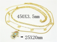 HY Wholesale Stainless Steel 316L Jewelry Popular Necklaces-HY32N0794HLS