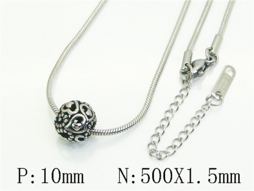 HY Wholesale Stainless Steel 316L Jewelry Popular Necklaces-HY12N0825BLL