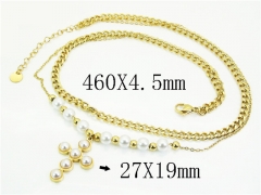 HY Wholesale Stainless Steel 316L Jewelry Popular Necklaces-HY32N0786HJF