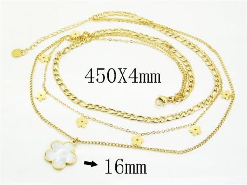 HY Wholesale Stainless Steel 316L Jewelry Popular Necklaces-HY32N0793HKS