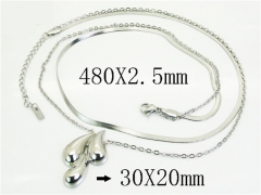 HY Wholesale Stainless Steel 316L Jewelry Popular Necklaces-HY30N0159HEE