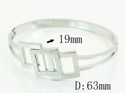HY Wholesale Bangles Jewelry Stainless Steel 316L Popular Bangle-HY19B1220HIF