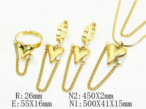 HY Wholesale Jewelry Set 316L Stainless Steel jewelry Set Fashion Jewelry-HY50S0579HOC