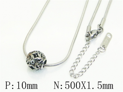 HY Wholesale Stainless Steel 316L Jewelry Popular Necklaces-HY12N0823FLL