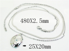 HY Wholesale Stainless Steel 316L Jewelry Popular Necklaces-HY30N0157HIC