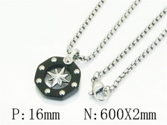 HY Wholesale Stainless Steel 316L Jewelry Popular Necklaces-HY41N0381HLD