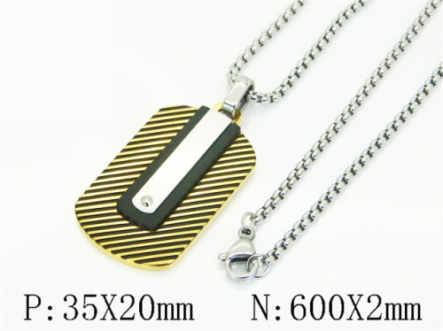 HY Wholesale Stainless Steel 316L Jewelry Popular Necklaces-HY41N0377HLR