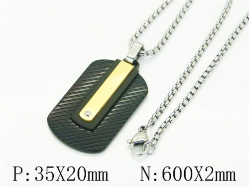 HY Wholesale Stainless Steel 316L Jewelry Popular Necklaces-HY41N0378HLD