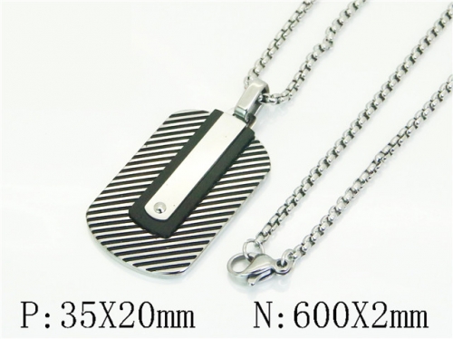 HY Wholesale Stainless Steel 316L Jewelry Popular Necklaces-HY41N0376HLC