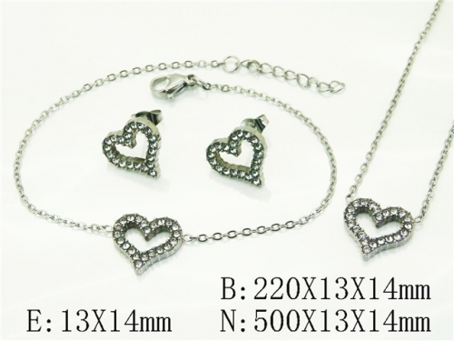 HY Wholesale Jewelry Set 316L Stainless Steel jewelry Set Fashion Jewelry-HY59S2552HID