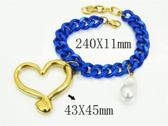 HY Wholesale Bracelets 316L Stainless Steel Jewelry Bracelets-HY21B0649HPS