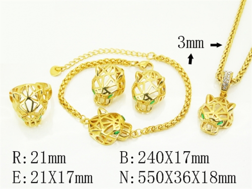 HY Wholesale Jewelry Set 316L Stainless Steel jewelry Set Fashion Jewelry-HY13S0001KLW