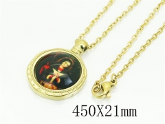 HY Wholesale Stainless Steel 316L Jewelry Popular Necklaces-HY02N0088MS