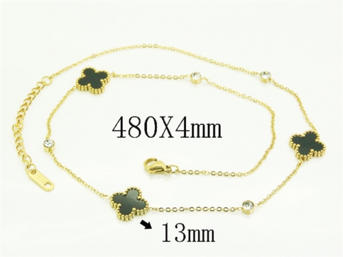 HY Wholesale Stainless Steel 316L Jewelry Popular Necklaces-HY19N0564HFF