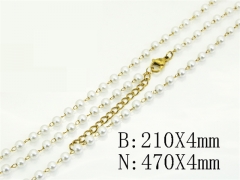 HY Wholesale Stainless Steel 316L Necklaces Bracelets Sets-HY53S0314NF