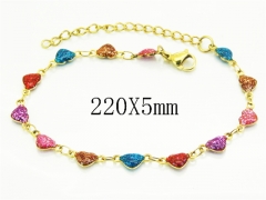 HY Wholesale Bracelets 316L Stainless Steel Jewelry Bracelets-HY62BN0717CJL