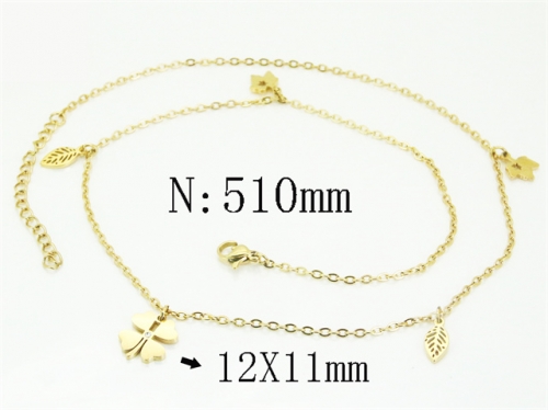 HY Wholesale Stainless Steel 316L Jewelry Popular Necklaces-HY30N0175HHD