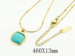 HY Wholesale Stainless Steel 316L Jewelry Popular Necklaces-HY41N0396OR