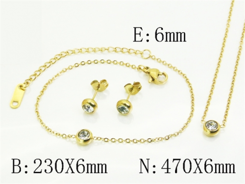 HY Wholesale Jewelry Set 316L Stainless Steel jewelry Set Fashion Jewelry-HY30S0168HIT