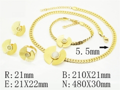 HY Wholesale Jewelry Set 316L Stainless Steel jewelry Set Fashion Jewelry-HY50S0606JDD