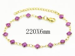 HY Wholesale Bracelets 316L Stainless Steel Jewelry Bracelets-HY62BN0709EJL