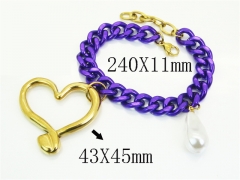 HY Wholesale Bracelets 316L Stainless Steel Jewelry Bracelets-HY21B0653HPS