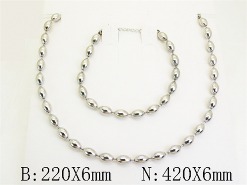 HY Wholesale Stainless Steel 316L Necklaces Bracelets Sets-HY70S0633NL