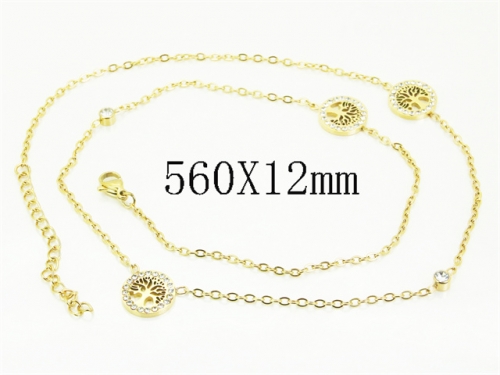 HY Wholesale Stainless Steel 316L Jewelry Popular Necklaces-HY30N0177HOW