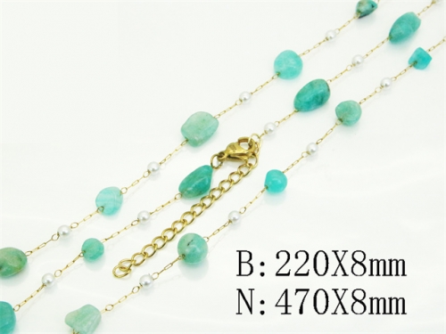 HY Wholesale Stainless Steel 316L Necklaces Bracelets Sets-HY53S0303H4L