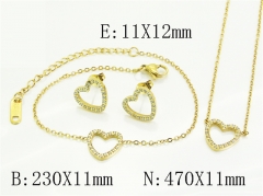 HY Wholesale Jewelry Set 316L Stainless Steel jewelry Set Fashion Jewelry-HY30S0166KKX