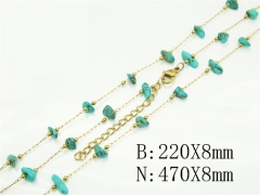 HY Wholesale Stainless Steel 316L Necklaces Bracelets Sets-HY53S0304HKL