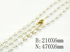 HY Wholesale Stainless Steel 316L Necklaces Bracelets Sets-HY53S0316NR