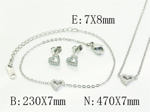 HY Wholesale Jewelry Set 316L Stainless Steel jewelry Set Fashion Jewelry-HY30S0163IML
