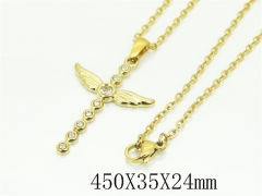 HY Wholesale Stainless Steel 316L Jewelry Popular Necklaces-HY02N0089NR