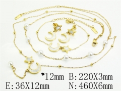 HY Wholesale Jewelry Set 316L Stainless Steel jewelry Set Fashion Jewelry-HY30S0175IML