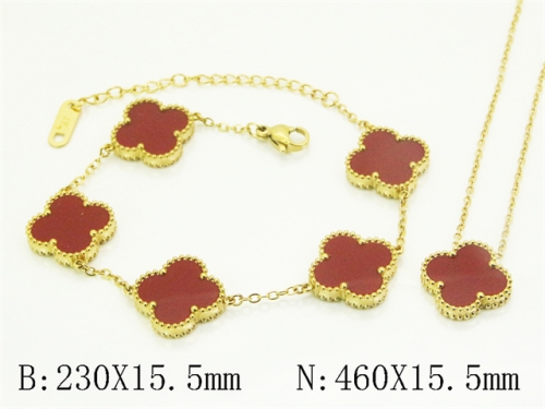 HY Wholesale Stainless Steel 316L Necklaces Bracelets Sets-HY32S0192HNA