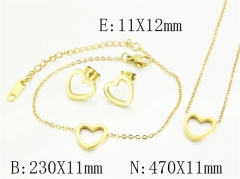 HY Wholesale Jewelry Set 316L Stainless Steel jewelry Set Fashion Jewelry-HY30S0162HIR